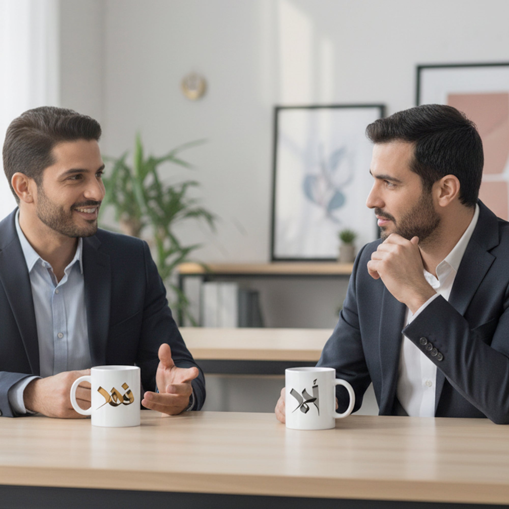 كوب باسمك بالخط العربي